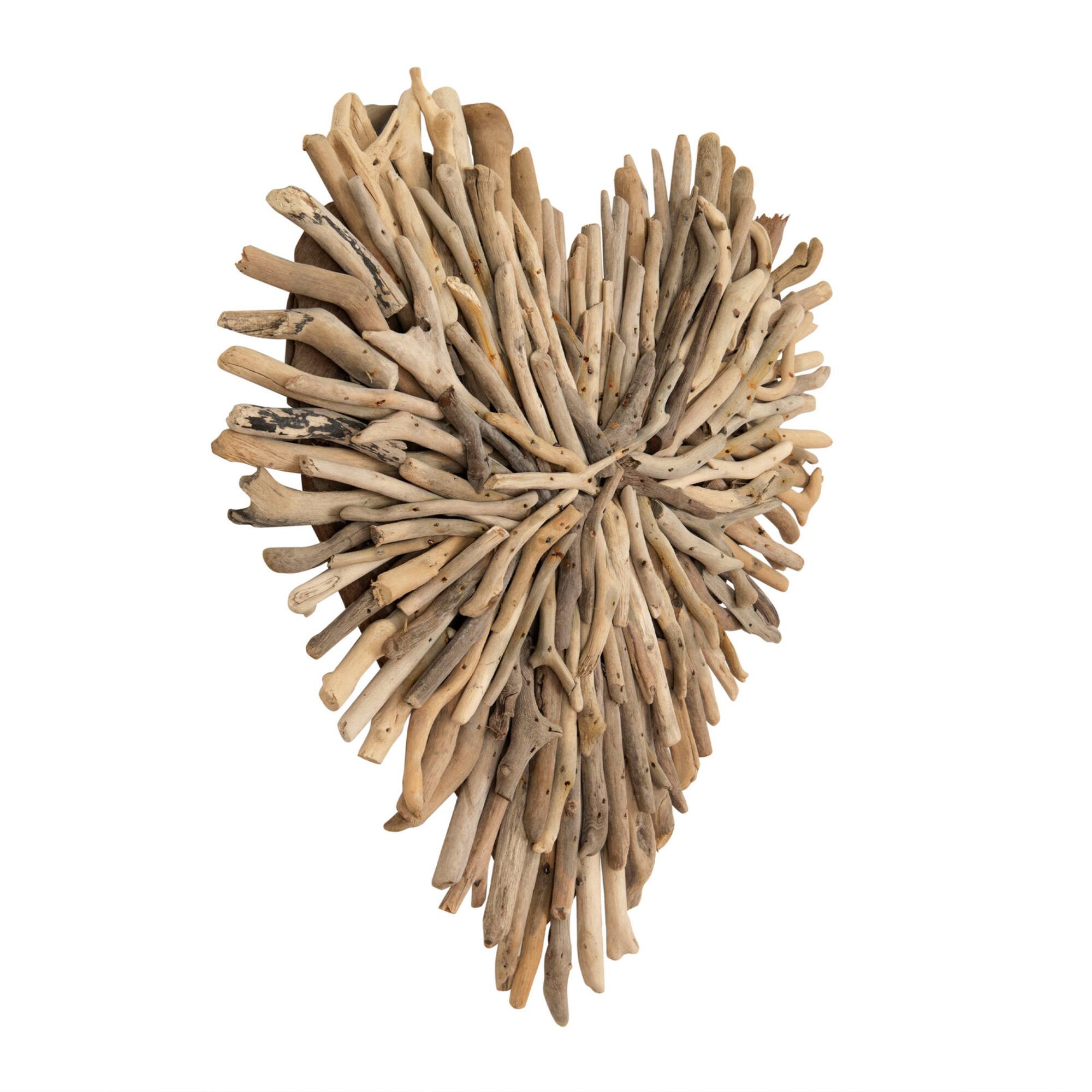 Hello Honey® Driftwood Heart Shaped Wall Décor